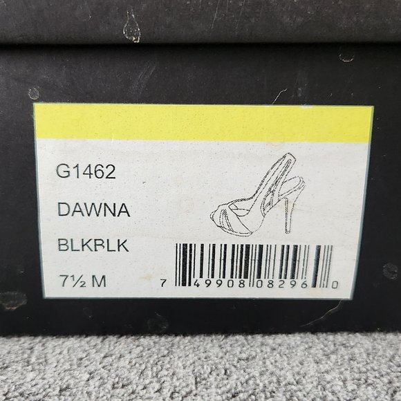 BNIB LAMB Leather DAWNA Black Zipper Pumps Sz 7.5 - Picture 10 of 10